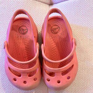 Crocs Toddler Girls Karin Clog Mary Jane Pink Size 6